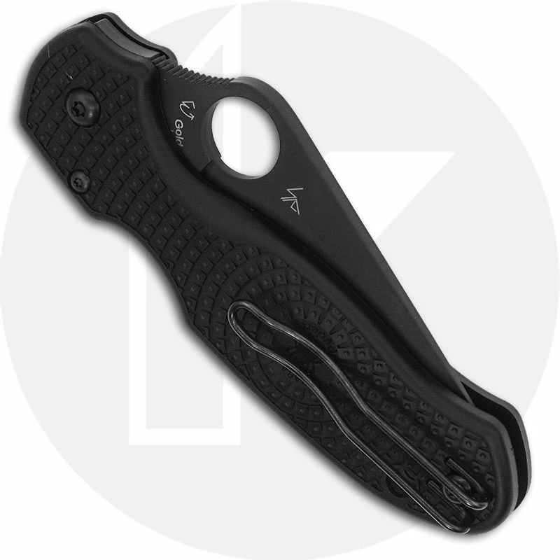 Spyderco Knives Spyderco Para 3 Lightweight Knife C223PBBK - Black Blade - Black FRN Handle - Compression Lock - USA Made - Image 3