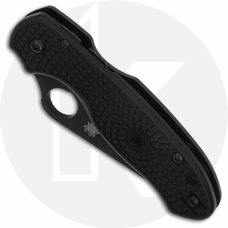 Spyderco Knives Spyderco Para 3 Lightweight Knife C223PBBK - Black Blade - Black FRN Handle - Compression Lock - USA Made - Image 2