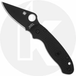 Spyderco Knives Spyderco Para 3 Lightweight Knife C223PBBK - Black Blade - Black FRN Handle - Compression Lock - USA Made
