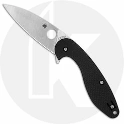 Spyderco Knives Spyderco C228CFP Sliverax Knife Paul Alexander EDC Carbon Fiber And G10 Compression Lock Flipper
