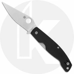 Spyderco Knives Spyderco Pattadese Knife - C257GP - M390 Drop Point - Black G10 - Liner Lock - Ethnic Series