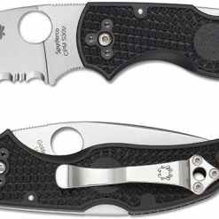 Spyderco Knives Spyderco Native 5 FRN Knife, Part Serrated, SP-C41PSBK5