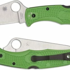Spyderco Knives Spyderco Pacific Salt 2 Knife - C91FPGR2 - LC200N Drop Point - Green FRN - Lock Back