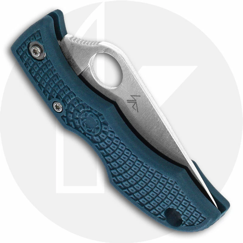 Spyderco Knives Spyderco Ladybug 3 LFP3K390 - Plain Edge Satin K390 Blade - Blue FRN - Lock Back - Image 3
