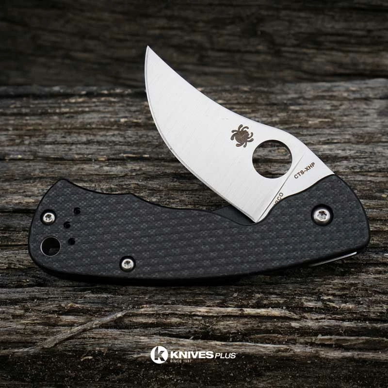 Spyderco Knives Spyderco Reinhold Rhino Knife C210CFP EDC Compact Folder Carbon Fiber G10 With Compression Lock - Image 4